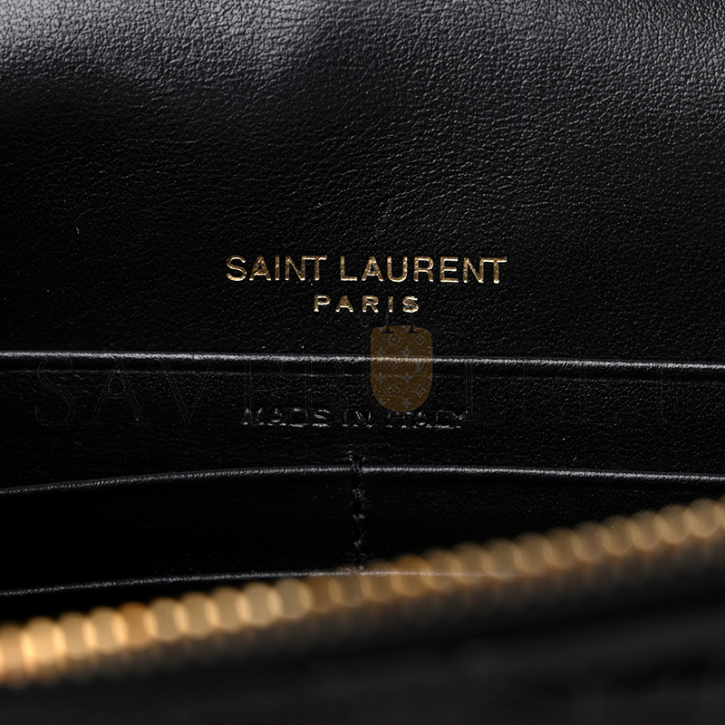 Y*L kate monogram tassel chain wallet in calfskin crocodile embossed 452159dnd1j1000 (19*12.5*4cm)